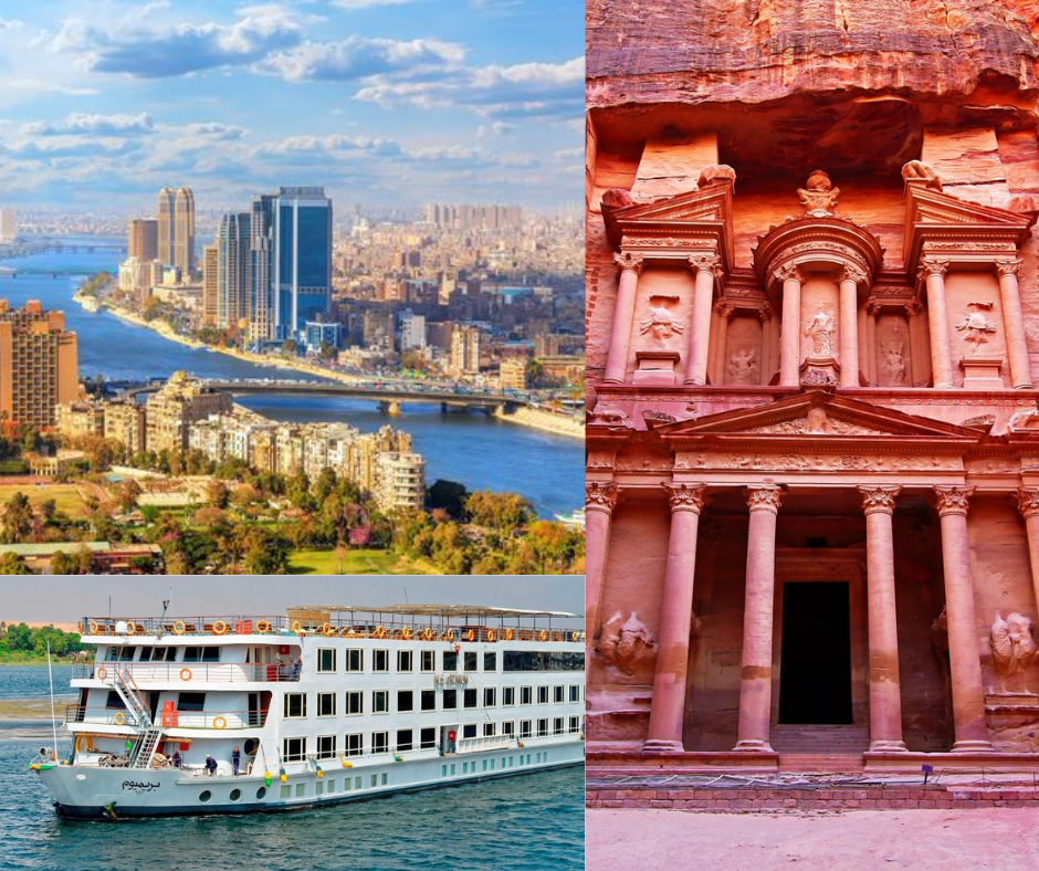 Cairo,Nile cruise and Petra Jordan tour